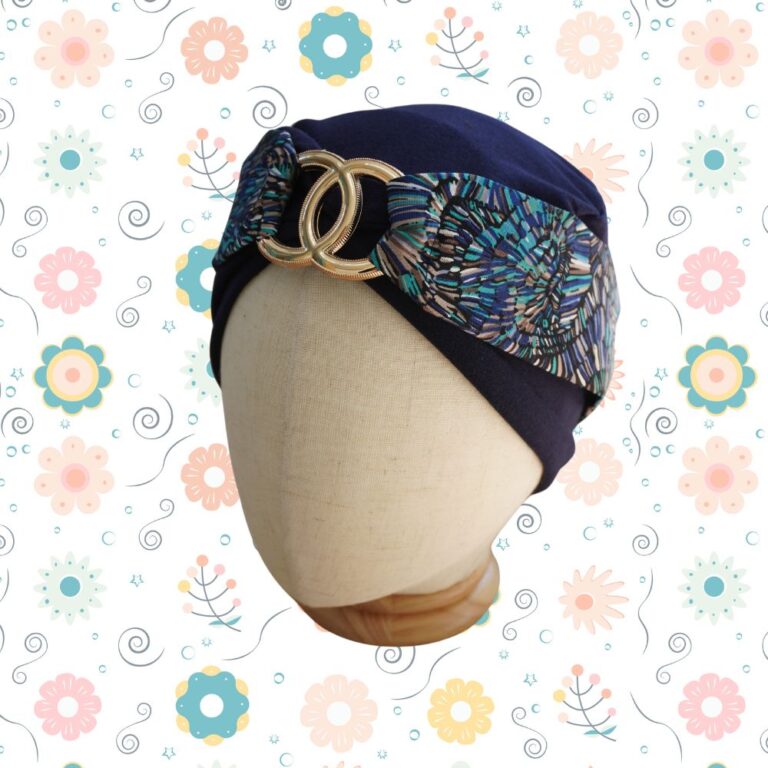 Turbante Oncológico Celta Negro