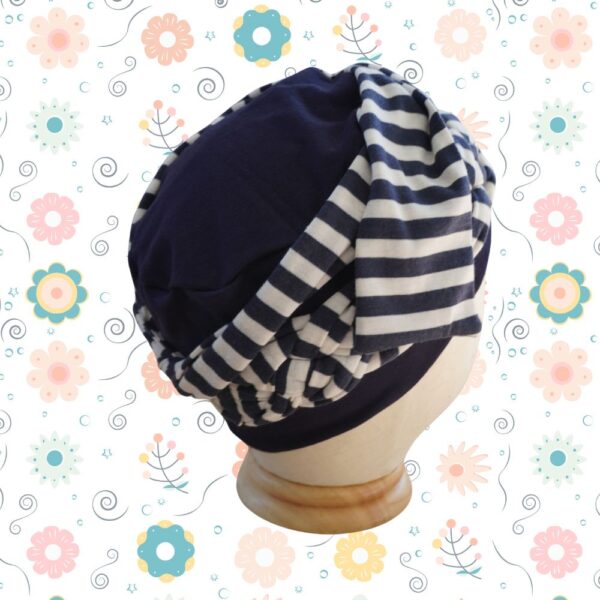 Turbante Oncológico Elega Liso Negro - Image 4